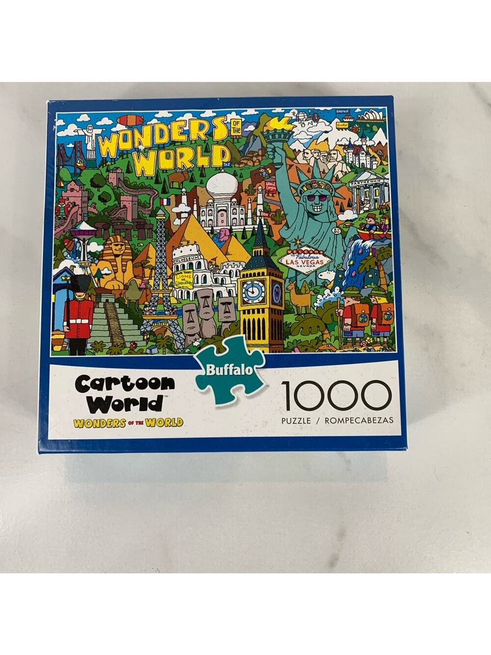 Cartoon World Wonders of World Buffalo Puzzle